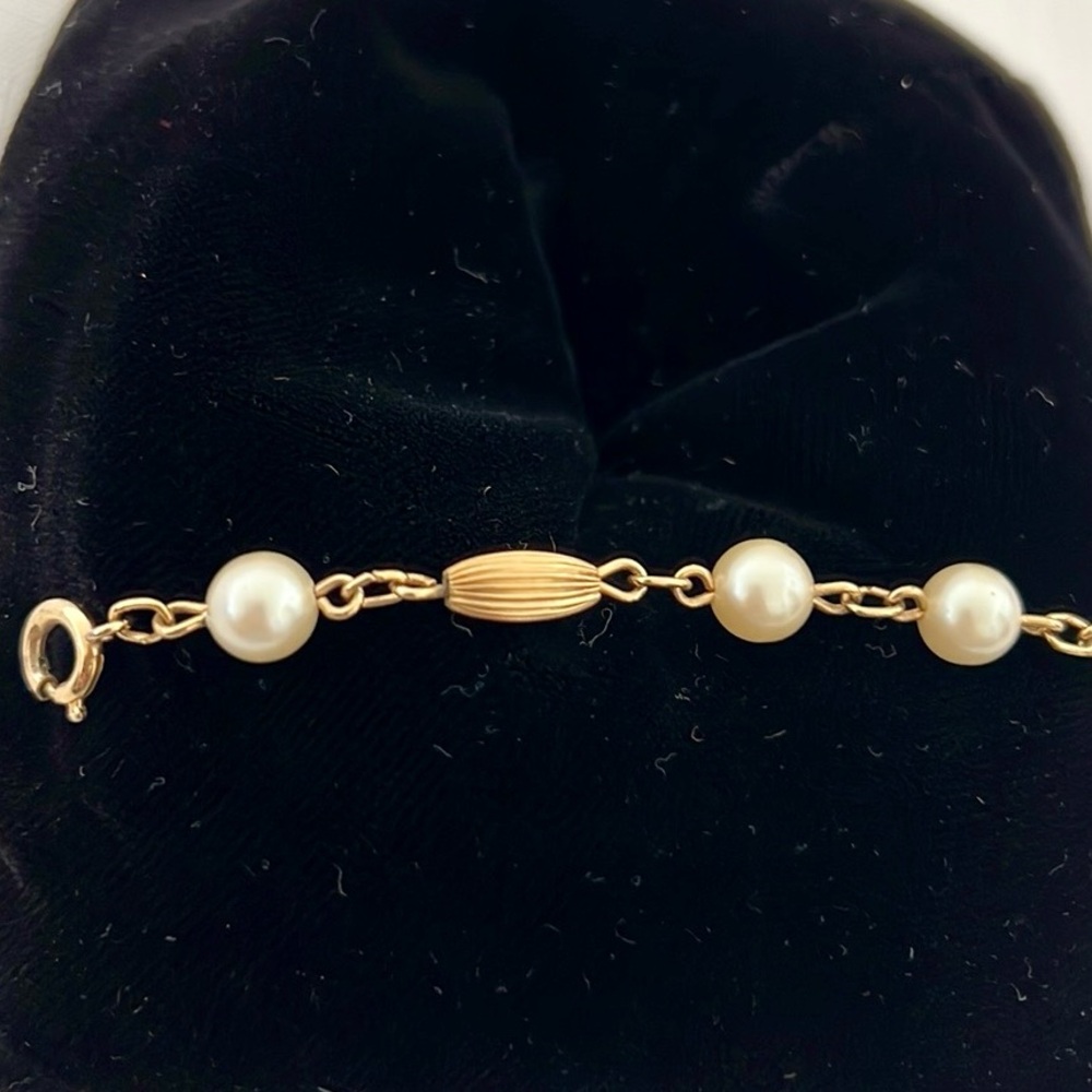 Vintage / Pearl and Gold Plated Beads - Picture 3 of 6